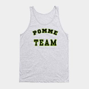 Pomme Team. Classic Green and Black Style. A Perfect Gift! Tank Top